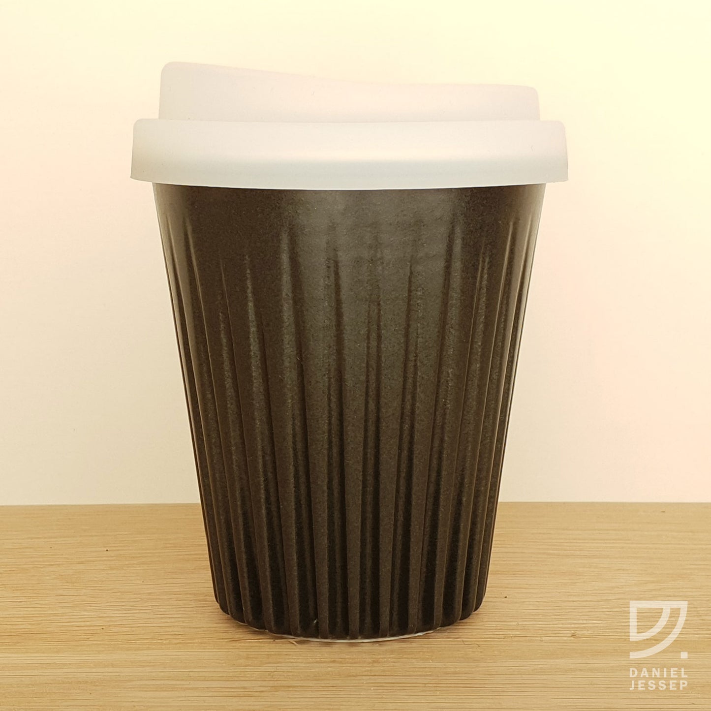 Coffee Cup - Black Fluted