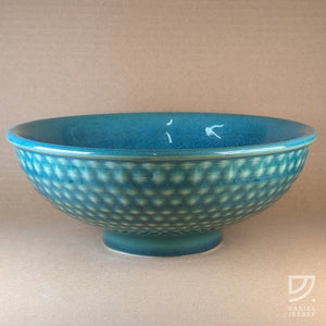 Bowl - Turquoise Dimple