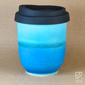 Coffee Cup - Turquoise Curve