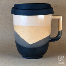 Load image into Gallery viewer, Coffee Mug - Black, Buff &amp; Cream