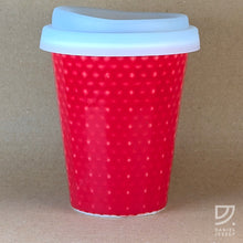 Load image into Gallery viewer, Coffee Cup - Red Dimple