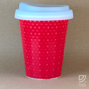 Coffee Cup - Red Dimple