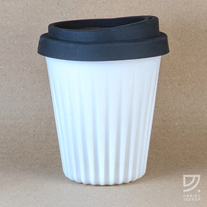 Coffee Cup - White Fluted