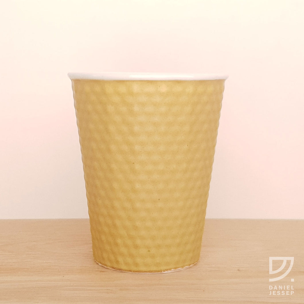 Coffee Cup - Gold Dimple