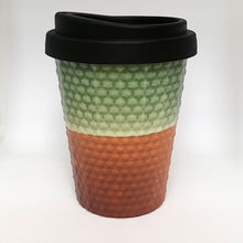 Load image into Gallery viewer, Coffee Cup - Jade &amp; Copper Dimple