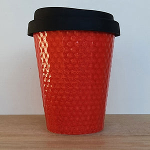 Coffee Cup - Red Dimple