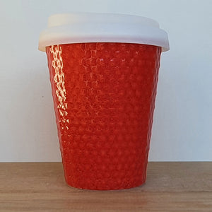 Coffee Cup - Red Dimple