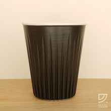 Load image into Gallery viewer, Coffee Cup - Black Fluted