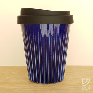 Coffee Cup - Cobalt Fluted