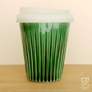 Coffee Cup - Jade Fluted