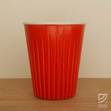 Load image into Gallery viewer, Coffee Cup - Red Fluted