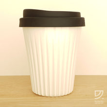 Load image into Gallery viewer, Coffee Cup - White Fluted