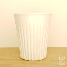 Load image into Gallery viewer, Coffee Cup - White Fluted
