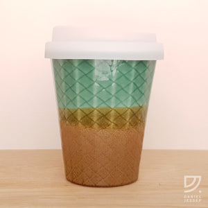 Coffee Cup - Jade & Copper Weave