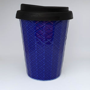 Coffee Cup - Cobalt Weave