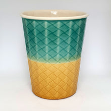 Load image into Gallery viewer, Coffee Cup - Turquoise &amp; Gold Weave